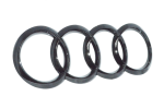 Audi Heck Emblem Ringe Black Edition - A1 S1 A3 Q3 A4 RS4 A6 S6 RS6